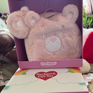 Care Bears Pink Plush Backpack